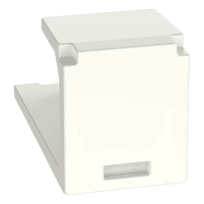 Módulo de Tapa Ciega / Mini-Com / Blanco Mate / 1 Espacio / Compatible RoHS