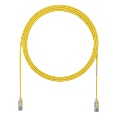 Cable de Parcheo Cat6 / UTP 28AWG / 3.05 m (10 pies) / Diámetro Reducido 3.8 mm / Amarillo
