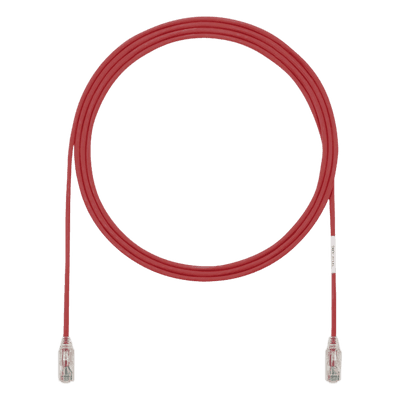 Cable de Parcheo UTP / Cat6 / 28AWG Diámetro Reducido / 0.3 m (1 Pie) / LSZH-CM Doble Clasificación / RJ50μ Oro