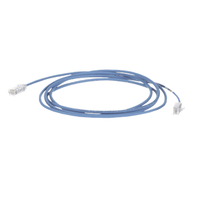 Cable de Parcheo Cat6 / UTP 28AWG / 3.8mm Diámetro / 9.14m (30ft) / Azul / PoE++ / -10 a 75°C