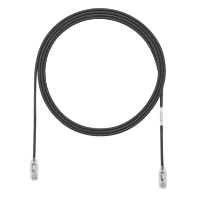 Cable de Parcheo / UTP Cat6 / 28AWG Diámetro Reducido / 3.8 mm / 1.52 m (5 Pies) / Negro / CM-LSZH / PoE++