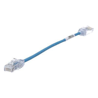 Cable de Parcheo UTP / Cat6 / 28AWG Diámetro Reducido / 20.2 cm (0.66 ft) / Azul