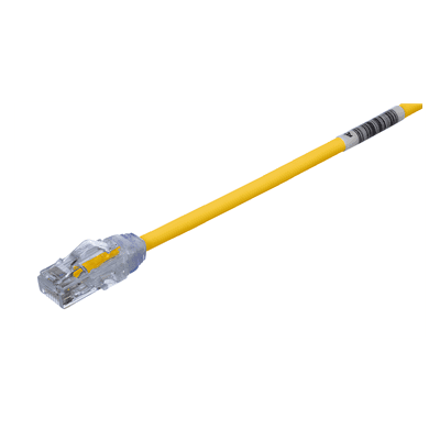 Cable de Parcheo UTP / Cat6A / 28AWG / CM-LSZH / 4.57 m (15 ft) / Amarillo