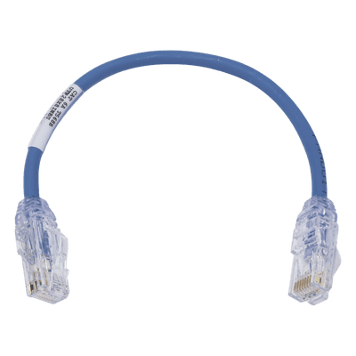 Cable de Parcheo UTP Cat6A / 28AWG / CM-LSZH / 0.3 m (1 Pie) / Azul