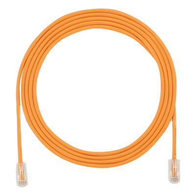 Cable de Parcheo UTP / Cat6A / 500 MHz / 28 AWG / Diámetro Reducido 4.7 mm / CM/LSZH / PoE 802.3bt / 0.3 m (1 ft)