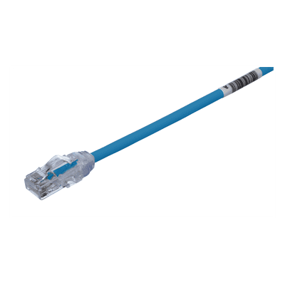 Cable de Parcheo UTP Cat6A / 28AWG / CM-LSZH / 0.61m (2ft) / Azul