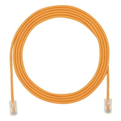 Cable de Parcheo UTP / Cat6A / 28AWG / CM-LSZH / 1.52 m (5 ft) / Naranja