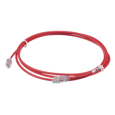 Cable de Parcheo UTP / Cat6A / 28AWG / CM-LSZH / 2.13 m (7 ft) / Rojo