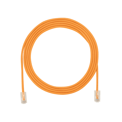 Cable de Parcheo UTP / Cat6A / 28 AWG / CM-LSZH / 0.67 pies (8 pulgadas) / Naranja