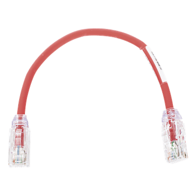 Cable de Parcheo UTP / Cat6A / 28 AWG / CM-LSZH / 0.67 pies / Rojo