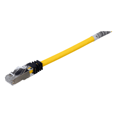 Patch Cord Cat6A / Blindado S/FTP / 26 AWG / 500 MHz / 3 m (9.8 ft) / LS0H / Amarillo