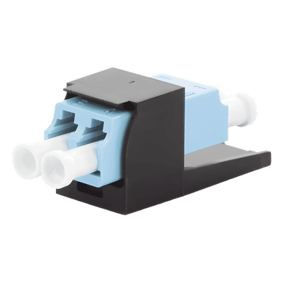 Módulo Acoplador / LC Duplex / Fibra Multimodo OM3/OM4 / Mini-Com / Cerámica Zirconia / Aqua