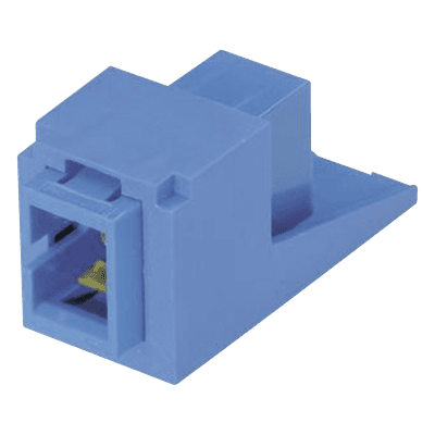 Módulo Acoplador / SC Simplex / Fibra Monomodo OS1/OS2 / Cerámica Zirconia / Color Azul / Mini-Com