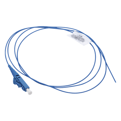 Pigtail de Fibra Óptica / LC Simplex / Monomodo OS2 9/125 / 900µm / 1m (3.28 ft) / Azul