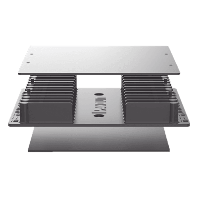 Charola de Empalme para Fibra Óptica / 24 Empalmes de Fusión o 12 Mecánicos / Gestión de Radio de Curvatura / Compatible con Paneles FRMEU