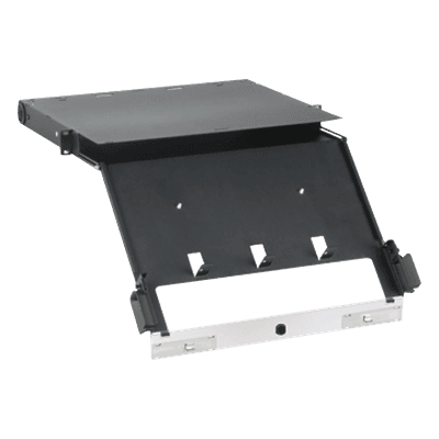 Panel de Distribución de Fibra Óptica / Montaje Rack 19" / 1UR / Hasta 96 Fibras / Bandeja Deslizable e Inclinable / 4 Placas FAP o FMP