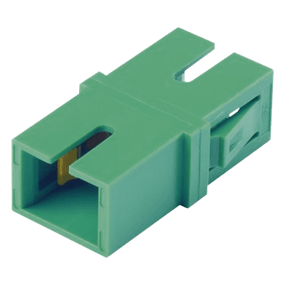 Módulo Acoplador / SC/APC Simplex / Fibra Monomodo / Cerámica Zirconia / Verde / Tg>100°C