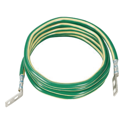 Jumper para Aterrizaje de Equipos / 6 AWG / 2.4 m (7.9 ft) / Terminal 45° y Terminal Recta / Cobre / TIA-607-C