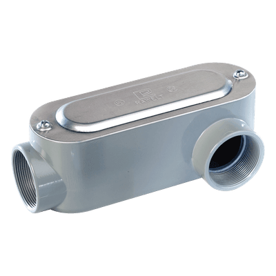 Caja de Registro Ovalada / Tipo LL / 1/2" (12.7 mm) / Aluminio Diecast / NPT / Hermética