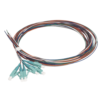 Kit de Pigtails / Multimodo OM3 50/125 µm / Conector LC / 2 Metros (6.56 Pies) / 6 Piezas / Recubrimiento 900 µm