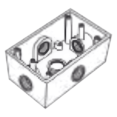 Caja Condulet FS / 1" (25.4 mm) / Cinco Bocas / Volumen 234.5 cm³ / A Prueba de Intemperie / Certificación UL-CSA