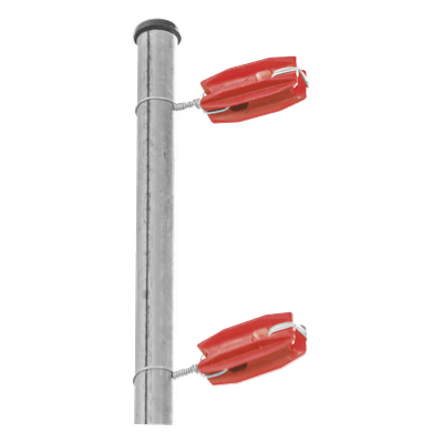 Aislador de Esquina para Cerco Eléctrico / Aislamiento 18 kV / Resistencia 7.5-10.2 kg / Anti UV / 66 mm x 31.6 mm