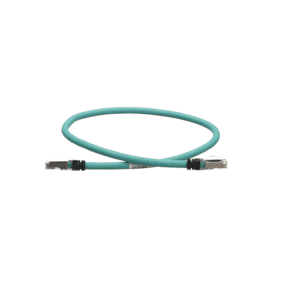 Patch Cord Industrial Cat5e / SF/UTP / 24 AWG / 600V / 60 cm (1.97 ft) / TPE / Aqua