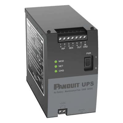 UPS Industrial / 100 Watts / 24 Vcd / Ultracondensadores / Riel DIN / -40 a 60 °C (-40 a 140 °F)