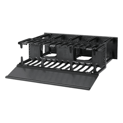 Organizador de Cables Horizontal / Doble Frontal y Posterior / Rack 19in / 3UR / 5.25in (133mm) de Altura
