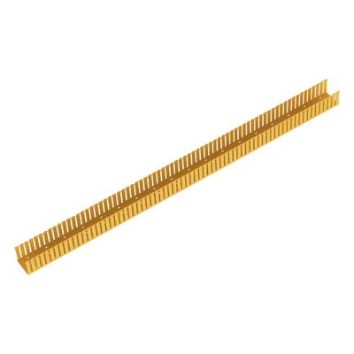 Canaleta Ranurada para Fibra Óptica / 4 in Ancho x 4 in Alto / 1828.8 mm Largo / PVC Rígido / Color Amarillo / UL 2024a