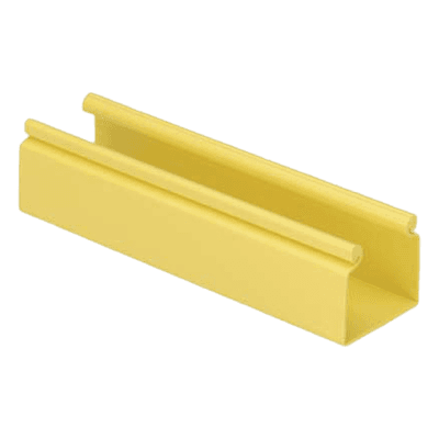 Canaleta para Cableado / 2x2 Pulgadas / 1.8 m (6 ft) / PVC Rígido 94V-0 / QuikLock / Sin Tapa / Amarillo