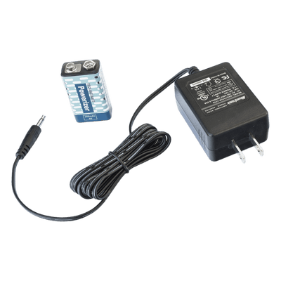 Cargador y Batería Recargable / 9 Vcc / Salida Dual 2x 9V 16 mA / Alimentación 120 Vca / Detector Portátil