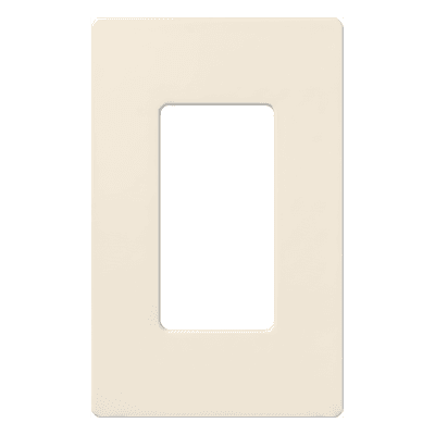 Placa de Pared / 1 Espacio / Sin Tornillos / Acabado Satinado / 75 x 119 mm (2.94 x 4.69 in) / Diseño Delgado 7.6 mm