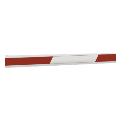 Brazo Rectangular para Barrera / 7 m (23 ft) / Aluminio de Alta Resistencia / Bandas Reflectantes