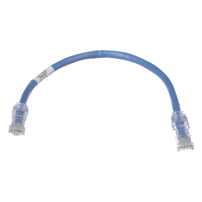 Cable de Parcheo UTP Cat6 / 24 AWG / CM / 0.3 m (1 ft) / Azul