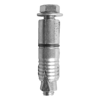Taquete Expansor Tipo Z / 3/8" x 2" / Carga Tensión 260 kg / Carga Cortante 430 kg / Zamac Resistente a Corrosión / Expansión Bidireccional