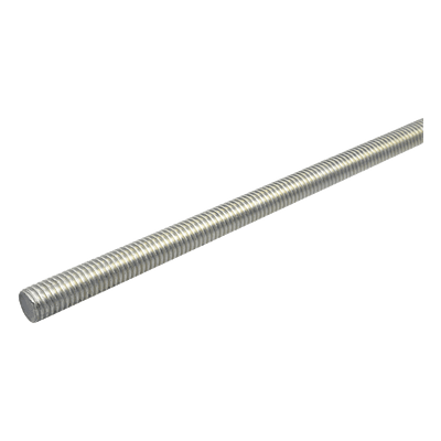 Varilla Roscada / 1/2" (13 mm) / 3 m (9.8 ft) / Galvanizada Electrolítica / SAE 1018 / Resistencia 600 MPa