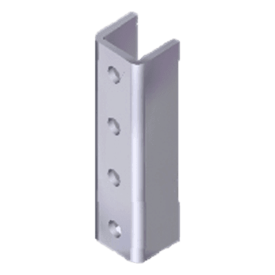 Cople para Unicanal / 4 Perforaciones / 4 x 4 cm / Acero Pregalvanizado / 1.57 x 1.57 pulg