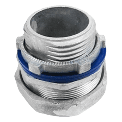 Conector Recto para Tubo Liquidtight / 3/4" (19 mm) / Acabado Bruñido Brillante / Sellos y Contratuerca Incluidos / NEMA FB-1 / UL 514B