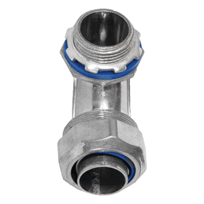 Conector Curvo para Tubo Liquidtight / 1/2" (13 mm) / Acabado Bruñido Brillante / NEMA FB-1 / UL 514B