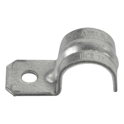 Abrazadera Tipo Uña / 1/2' (13 mm) / Acero Pregalvanizado Calibre 18 / Tubo Conduit Pared Delgada