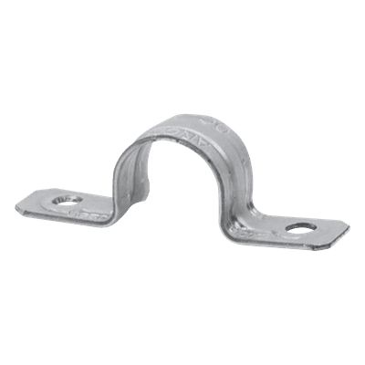 Abrazadera Omega / Conduit Pared Gruesa 1/2" (13 mm) / Acero Pregalvanizado 1.2 mm / Tornillo #8