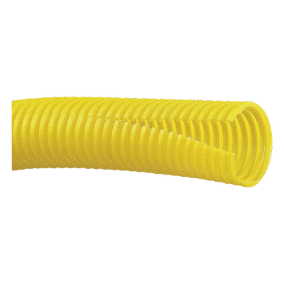 Tubo Corrugado Abierto / Polietileno / Diámetro Interno 39.1 mm / Longitud 152.4 m (500 ft) / Amarillo / UL 94 HB / RoHS