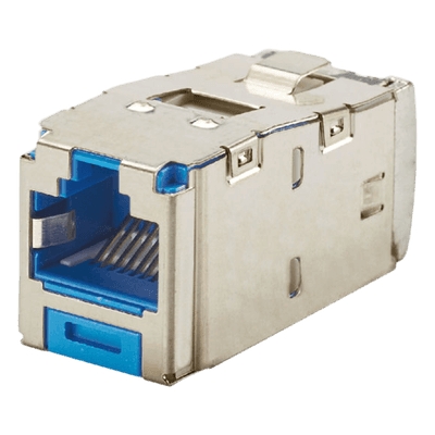 Conector Jack RJ45 Blindado / Categoría 6 / 10GBase-T / Terminación sin Impacto / HDBaseT 100 m (328 ft) / Mini-Com TG
