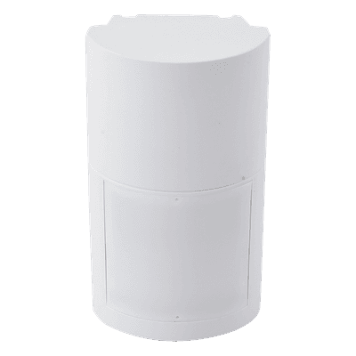 Detector de Movimiento PIR Exterior / Inalámbrico / 120° / Alcance 12 m (40 ft) / Montaje Ajustable 0.8-2.7 m / SMDA / Blindaje RFI y Luz Visible