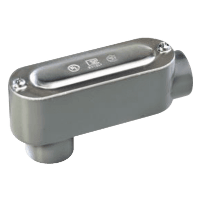 Caja de Conexión Oval LB / 2 1/2" Corta (63.5 mm) / Aluminio Diecast / NPT / Volumen 1564.2 cm³ / UL y CSA