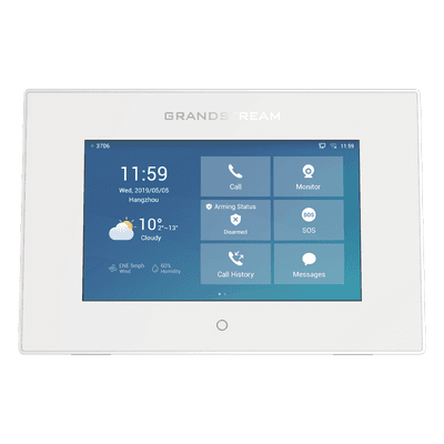 Intercom y Panel de Control de Acceso SIP / Pantalla Táctil 7" 1024x600 / Wi-Fi Dual Band / Audio HD Full-Duplex / PoE / 4 Entradas de Alarma