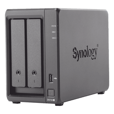 Servidor NAS de escritorio con 2 bahías / Expandible a 7 bahías / Hasta 112 TB