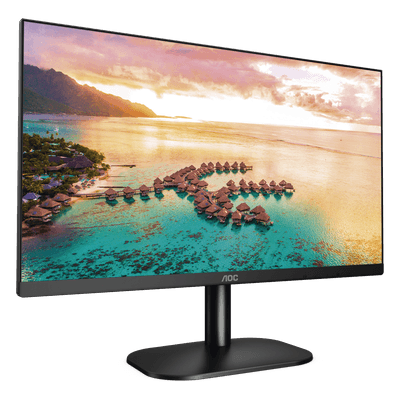 Monitor LED de 23.8" VESA, Resolución 1920 x 1080 Pixeles, Entradas de Video VGA/HDMI. Panel IPS LCD Backlight LED. Ultra Delgado