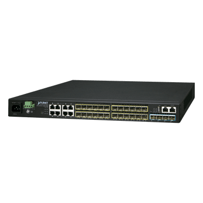 Switch Administrable L3 / 16x 100/1000X SFP / 8x Gigabit TP/SFP Combo / 4x 10G SFP+ / Stackable / 128 Gbps